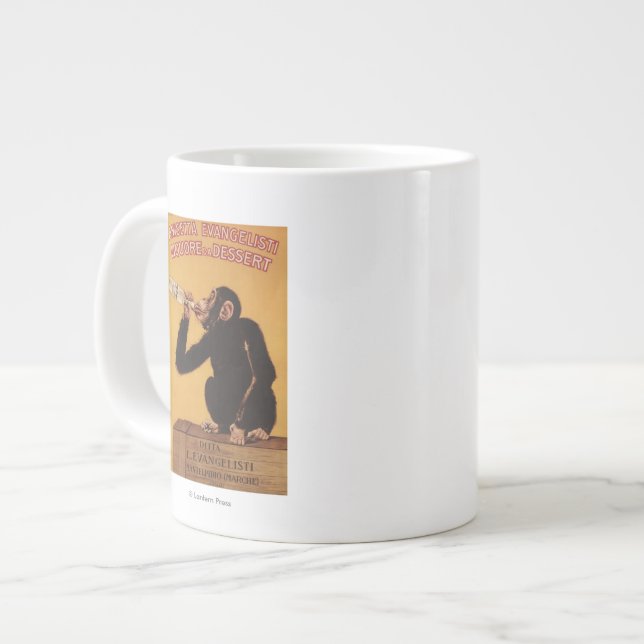 Caneca De Café Grande Anisetta Evangelisti Liquore da deserto (Frente Esquerda)
