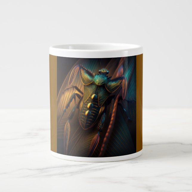 Caneca De Café Grande Anisocelis flavolineata Percevejo Matador Inspirad (Frente)