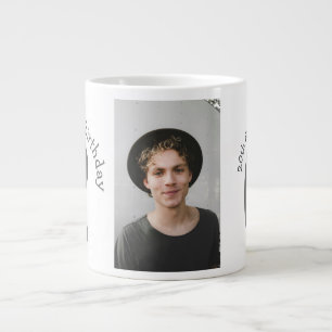 Caneca De Café Grande aniversário de 20 anos adicionar nome foto data ho