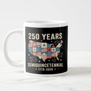 Caneca De Café Grande aniversário de 250 anos da independência dos eua