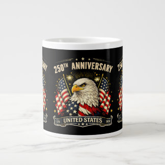 Caneca De Café Grande Aniversário de 250 anos da Independência dos EUA 1