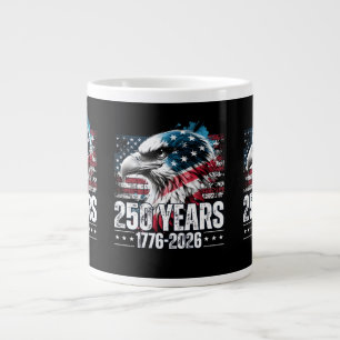 Caneca De Café Grande Aniversário de 250 anos dos Estados Unidos Manga L