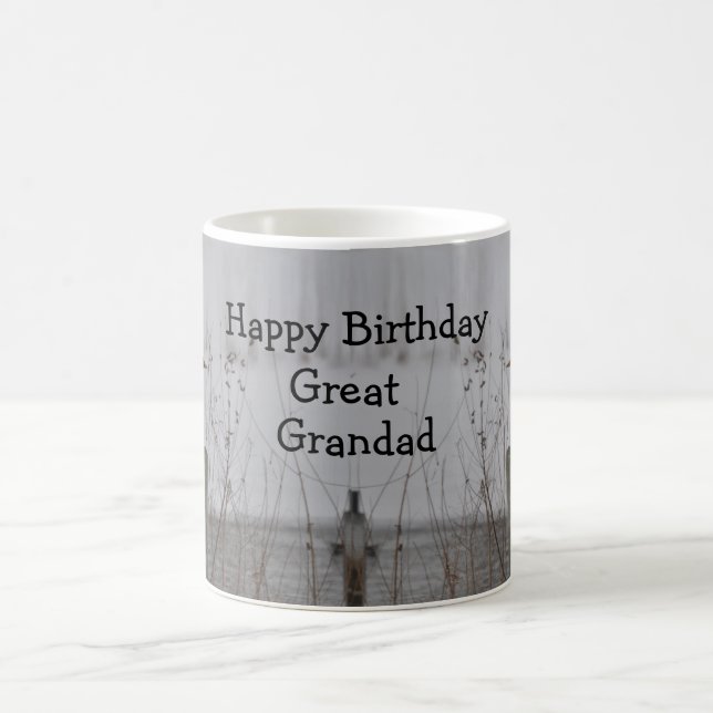 Caneca De Café Grande aniversário do Grandad (Centro)