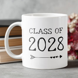 Caneca De Café Grande Ano de Graduação Turma de Graduação