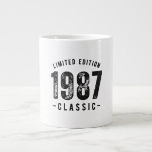 Caneca De Café Grande Ano de Nascimento Clássico de 1987