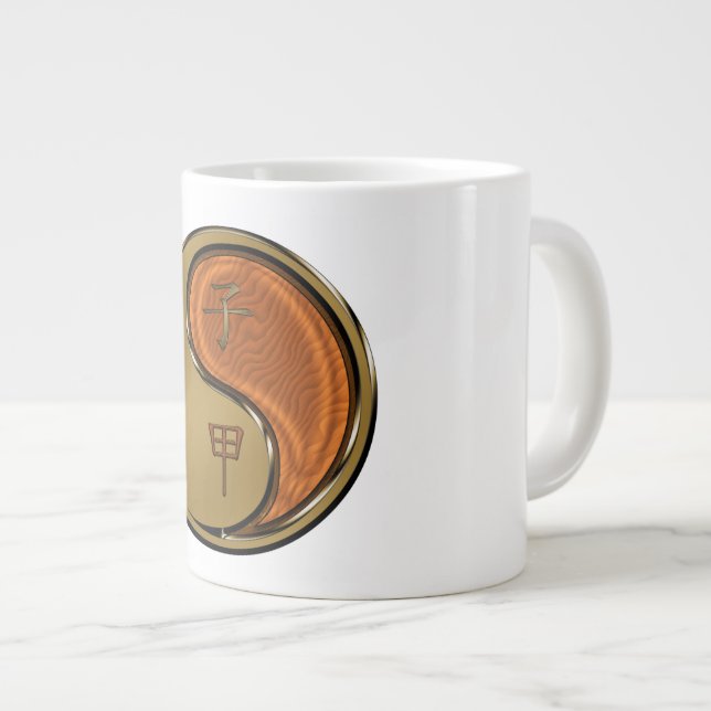 Caneca De Café Grande Ano do Rato de Madeira (Frente Esquerda)