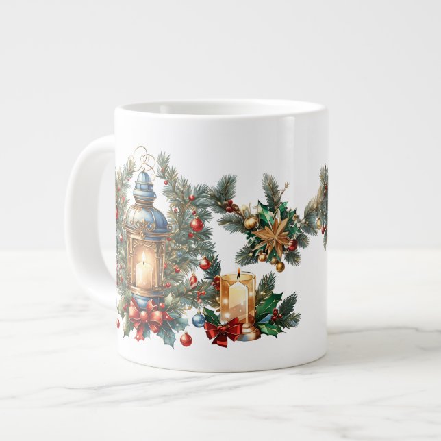 Caneca De Café Grande Ano Novo (Frente Esquerda)