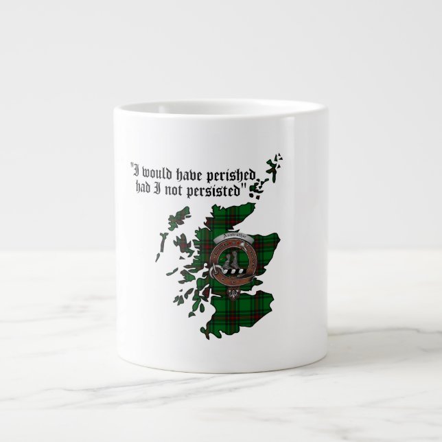Caneca De Café Grande Anstruther Clan Crachá Jumbo Mug (Frente)