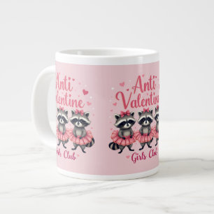 Caneca De Café Grande Anti Dia dos Namorados Raccoon Engraçado Fofo Kawa