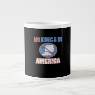 Caneca De Café Grande Anti- Nenhum Rei na América Clássico