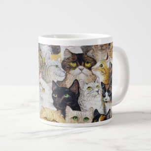 Caneca De Café Grande Apenas a suiça do gato