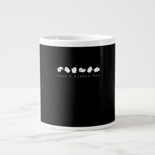 Caneca De Café Grande Apenas Pequeno Boo Visual Casual Criativo