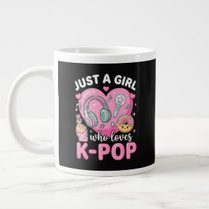 Caneca De Café Grande Apenas Uma Garota Que Ama K-Pop