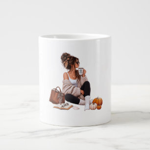 Caneca De Café Grande Apenas uma Mãe Outono Aconchegante Maternidade