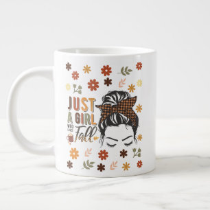 Caneca De Café Grande Apenas Uma Menina Que Ama Uma Queda