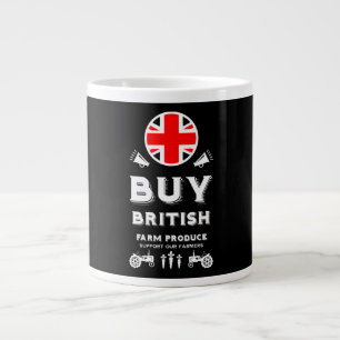Caneca De Café Grande Apoio à Agricultura Britânica