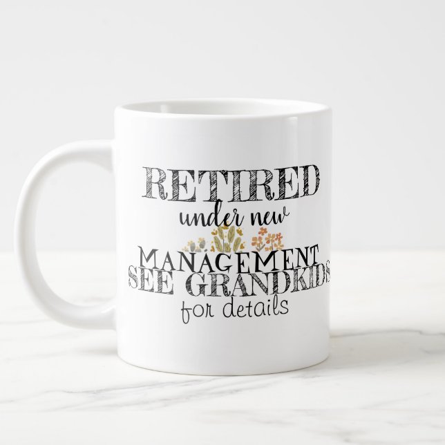 Caneca De Café Grande Aposentado (Esquerda)