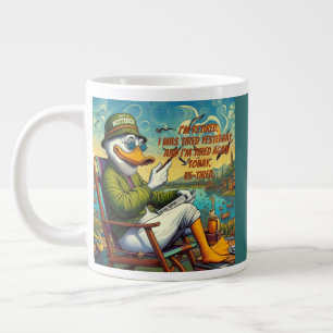 Caneca De Café Grande Aposentado e reaxado