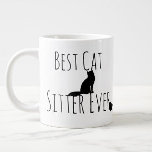 Caneca De Café Grande Apreciação Cuidador Felino Tipografia Obrigado