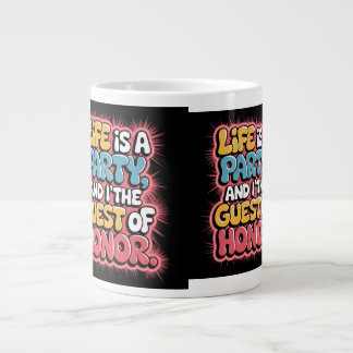 Caneca De Café Grande Aproveite cada momento e aproveite ao máximo! 🎉