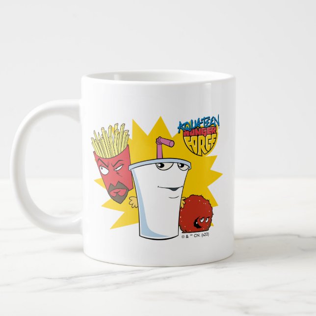 Caneca De Café Grande Aqua Teen Hunger Force Explosive Graphic (Esquerda)