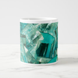 Caneca De Café Grande Aquamarine March Birthstone Blue Green Crystal Gem