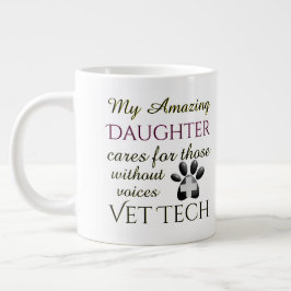 Caneca De Café Grande Aqueles Sem Voz Filha Vet Tech