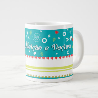 Caneca De Café Grande Aqui tem Afeição e Doçura