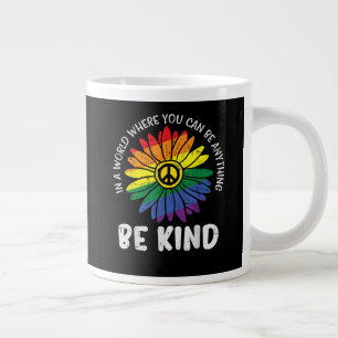 Caneca De Café Grande Arco-íris de Bondade Mundial