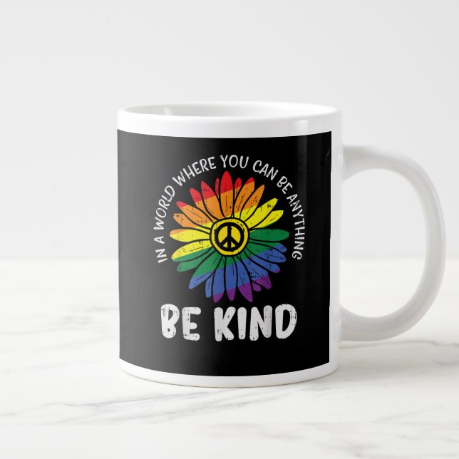 Caneca De Café Grande Arco-íris de Bondade Mundial (Direita)