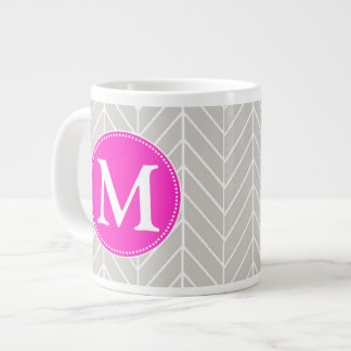 Caneca De Café Grande Arenque Monograma Jumbo Mug