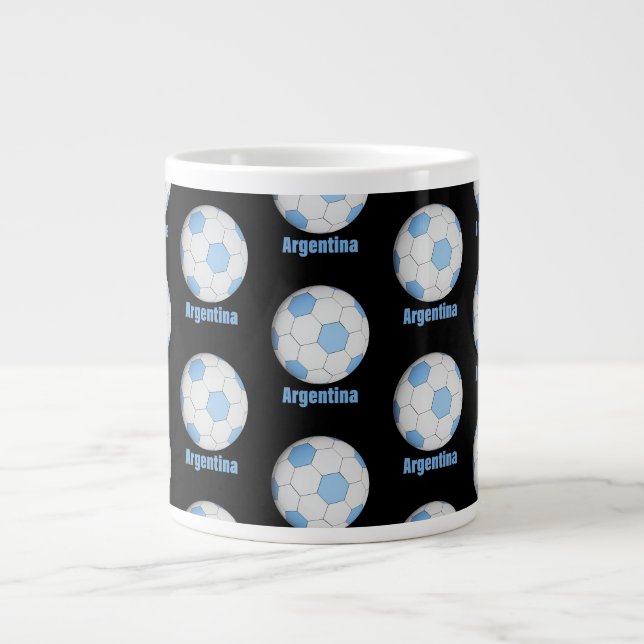 Caneca De Café Grande Argentina futebol  (Frente)