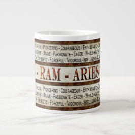 CANECA DE CAFÉ GRANDE ARIES - RAM - CAFÉ/SOUP JUMBO MUG - DESCRITIVO