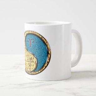 Caneca De Café Grande Áries & Rato de Água