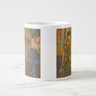 Caneca De Café Grande Arlequim e Colombina de Edgar Degas Arte Antigo