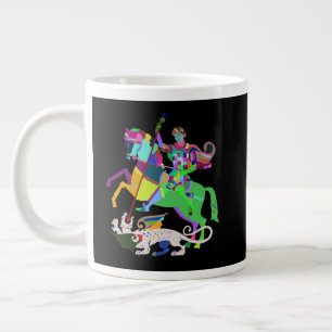 Caneca De Café Grande Art Deco Rua George the Dragon Slayer
