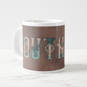 Caneca De Café Grande Art Deco Southpaw Large Coffee Mug