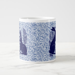 Caneca De Café Grande Art Nouveau Par dos Coelhos De Morgan e Morris