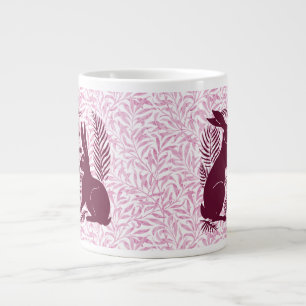 Caneca De Café Grande Art Nouveau Par dos Coelhos De Morgan e Morris