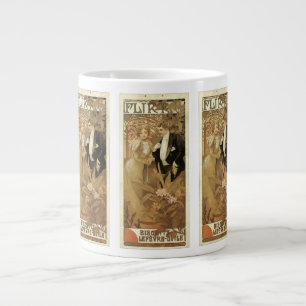Caneca De Café Grande Arte Antiga Biscoitos Flirt Nouveau, Alphonse Much