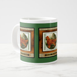 Caneca De Café Grande Arte de Cão Desportivo do ouro Retriever