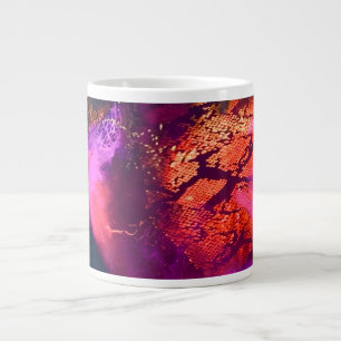 Caneca De Café Grande Arte de Luxo Inspirado na Aurora