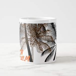 Caneca De Café Grande Arte de Motivação de Palmeira – Totalmente Persona