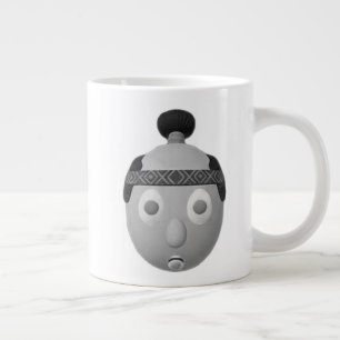 Caneca De Café Grande Arte de Ovo RG RA