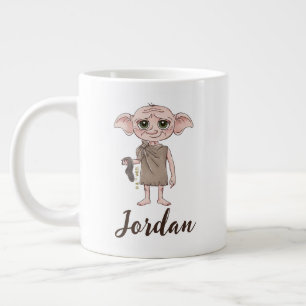 Caneca De Café Grande Arte de Personagem em Aquarela do Dobby