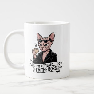 Caneca De Café Grande Arte do Gato Sphynx Chefe Café