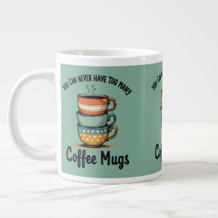 Caneca De Café Grande Arte Estético de Café Rústico Amante de Café Vinta