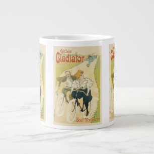 Caneca De Café Grande Arte Nova Antiga, Bicicletas Gladiator Cycles
