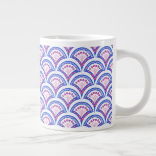 Caneca De Café Grande Arte Ornamental Vintage Elegante