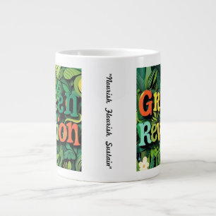 Caneca De Café Grande "Arte para a Terra"
